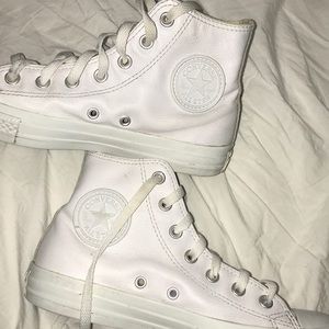 Converse Chuck Taylor leather high tops